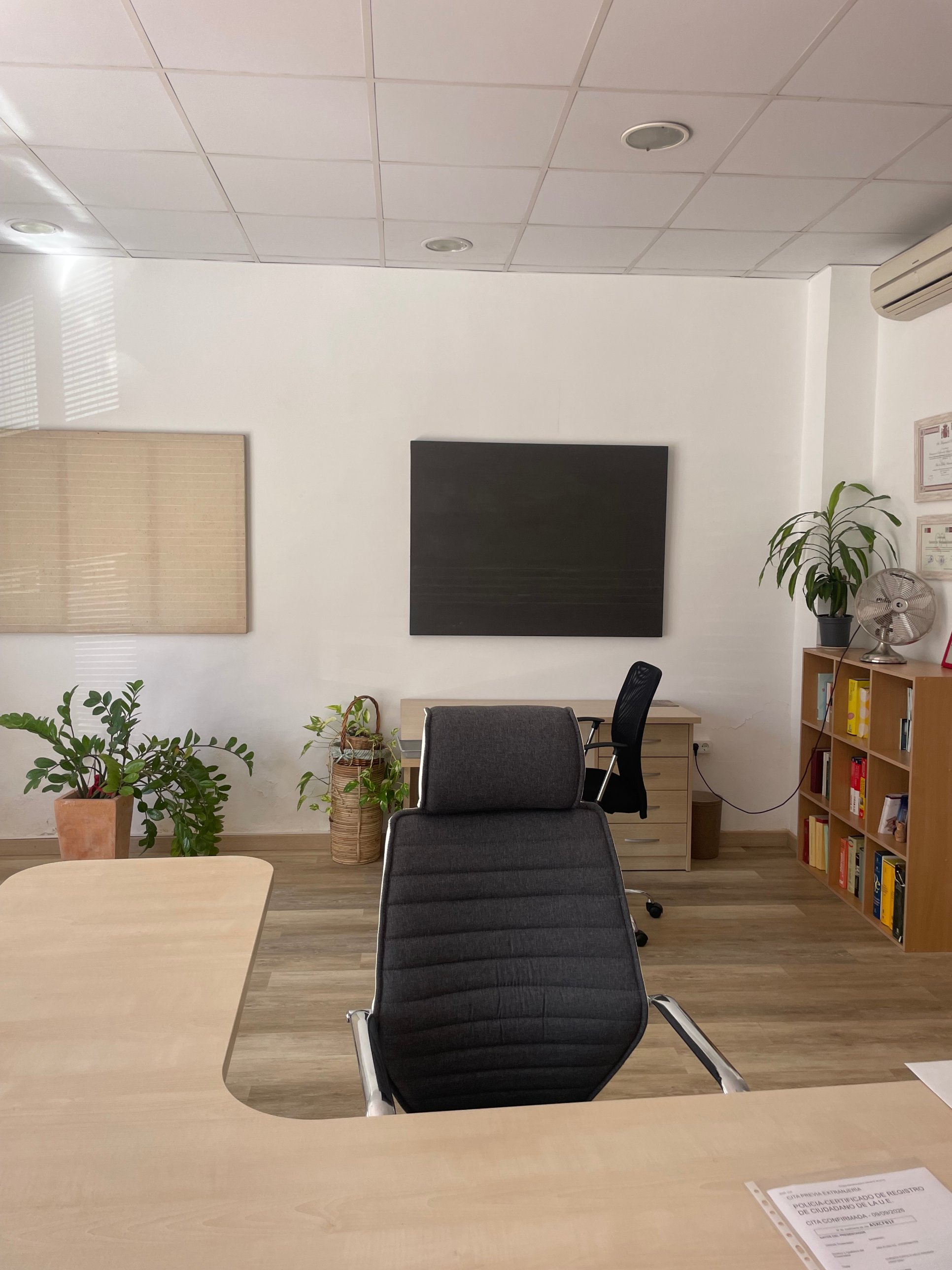 Interior del despacho